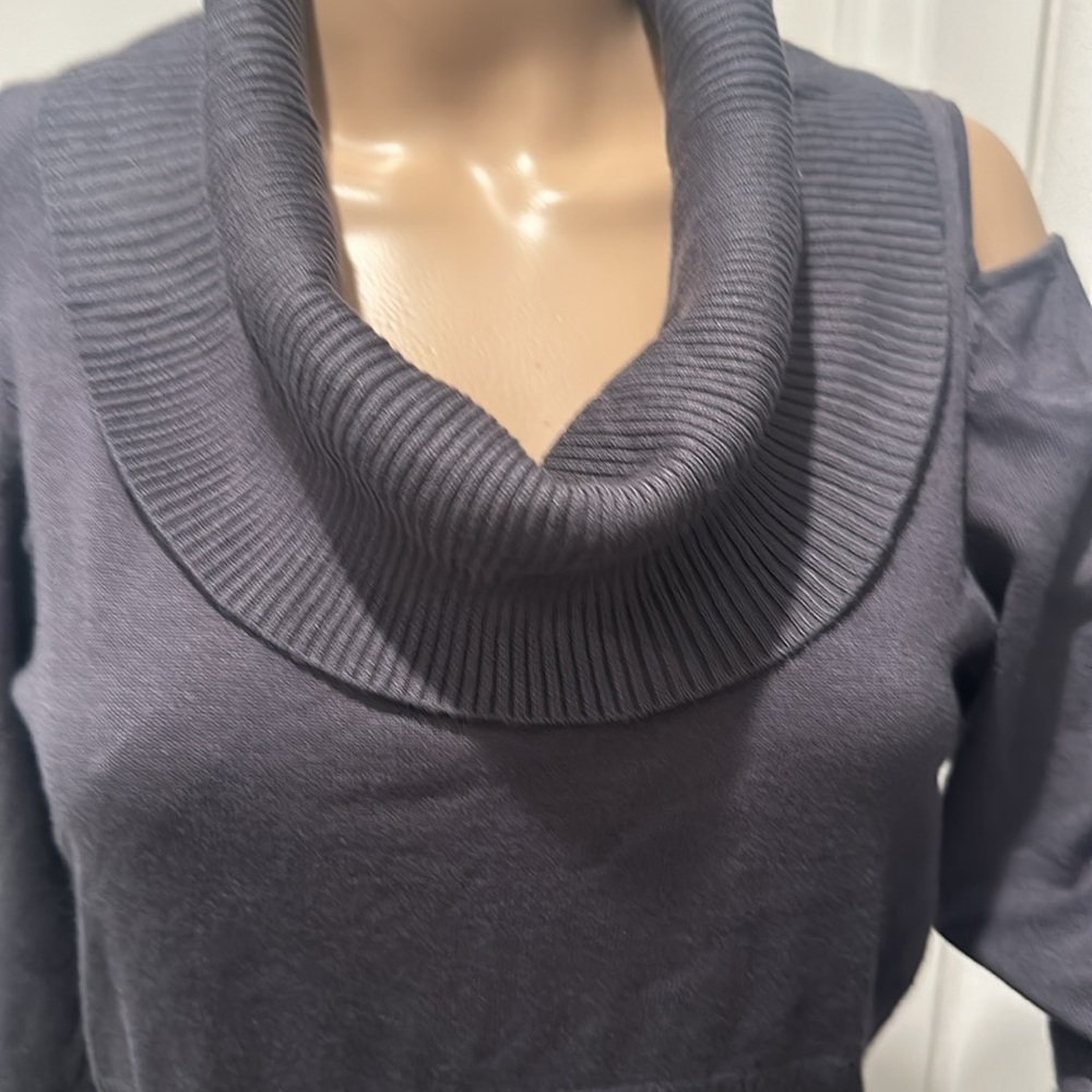Allison Brittney Cold Shoulder Sweater